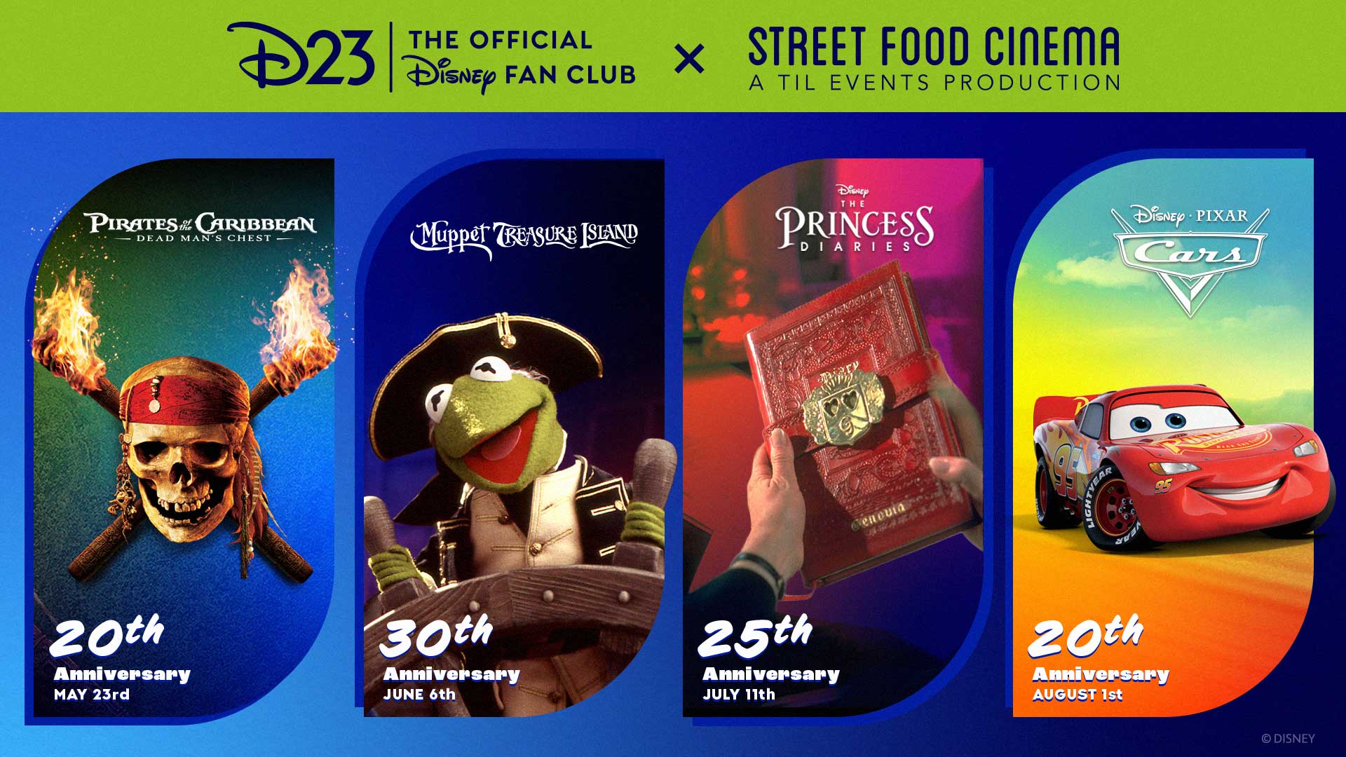 D23 x Street Food Cinema Summer 2026 Outdoor Movie Screenings